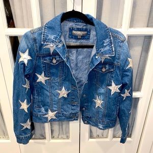 Bagatelle Collection Stars Jean Jacket Size S